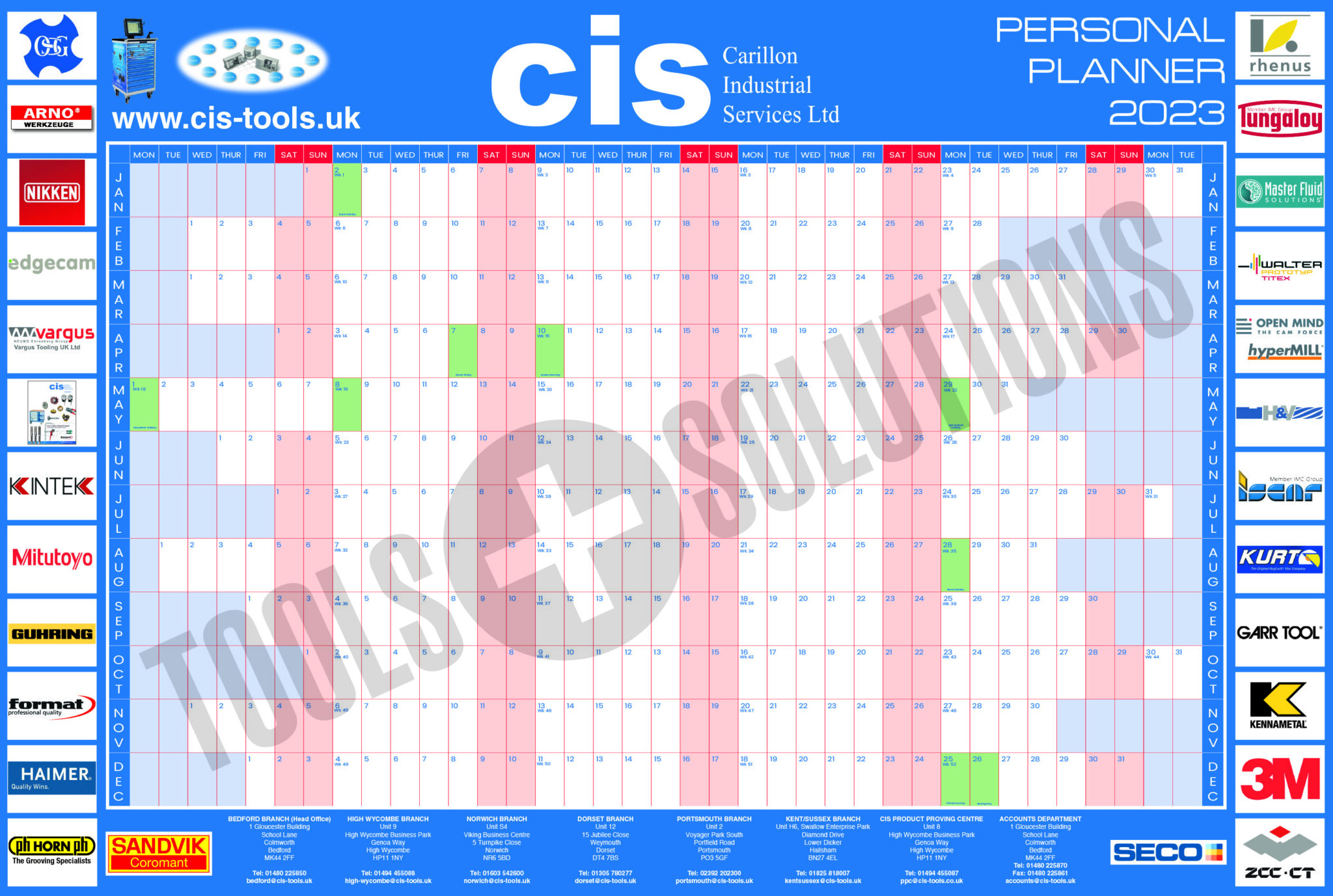 CIS Calendar Year 2023 Giveaways Contact Your Local Branch For These Highly Sort After